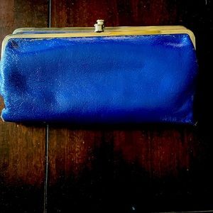 HOBO vintage royal blue large wallet/clutch
